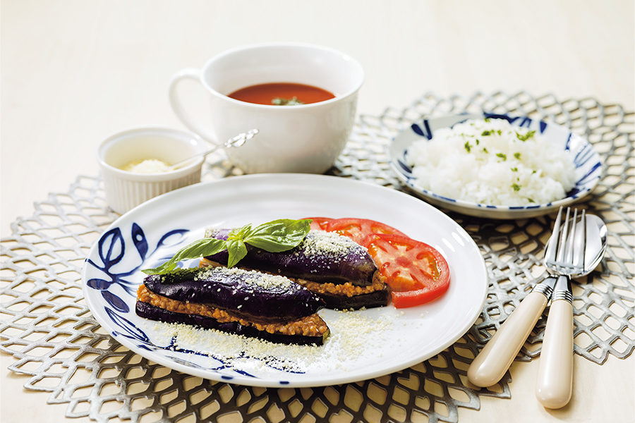 ナスとひき肉のムサカ風